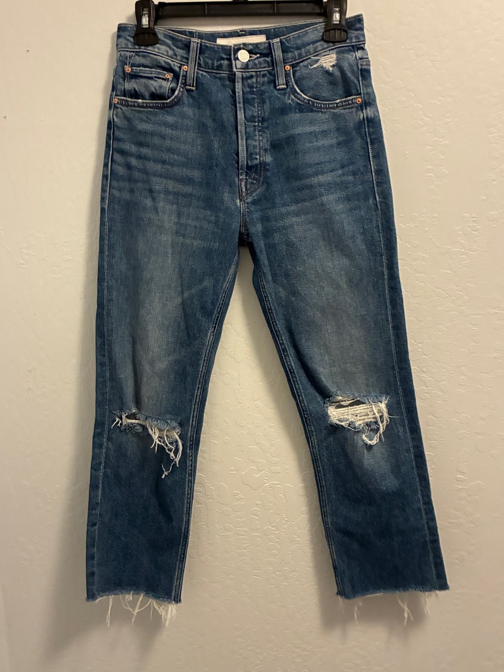 Mother Superior The Tomcat in Playing With Scissors distressed raw hem